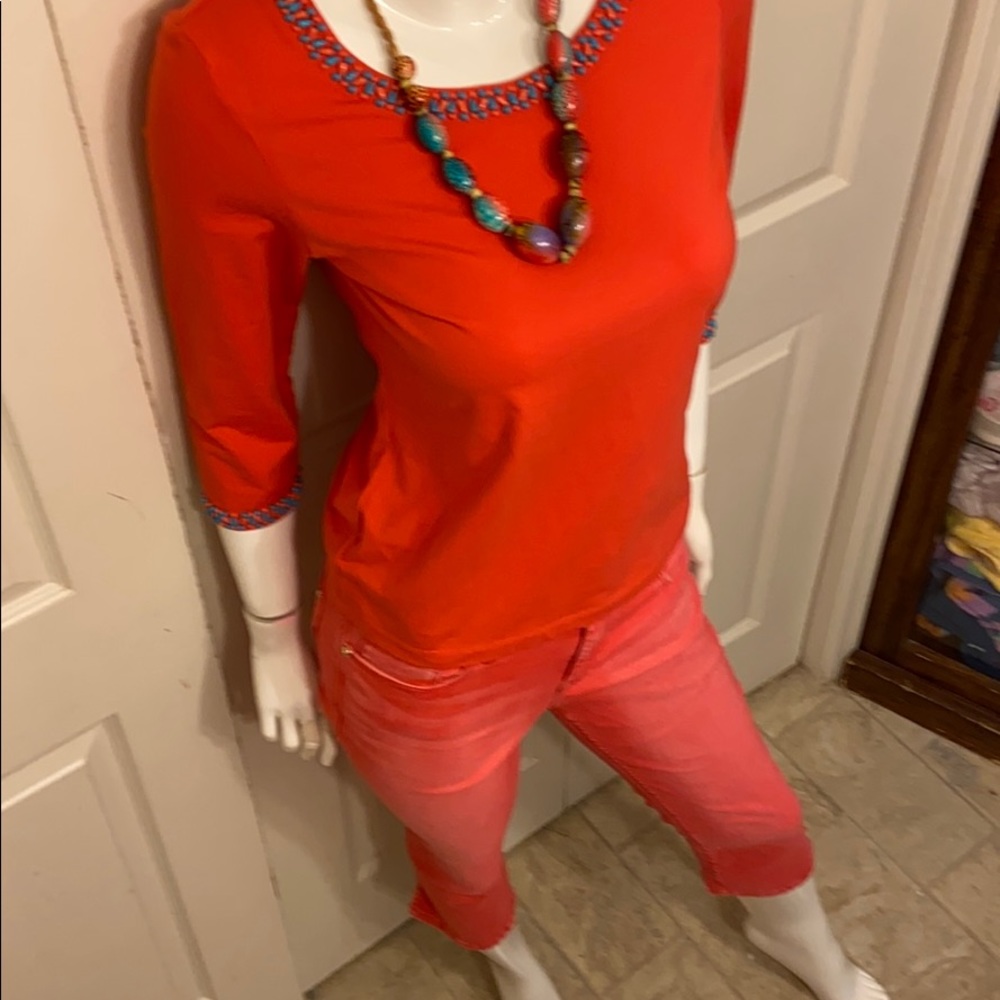 Ruby Rd.Top Small!!Cache Siz4 Capri - image 1